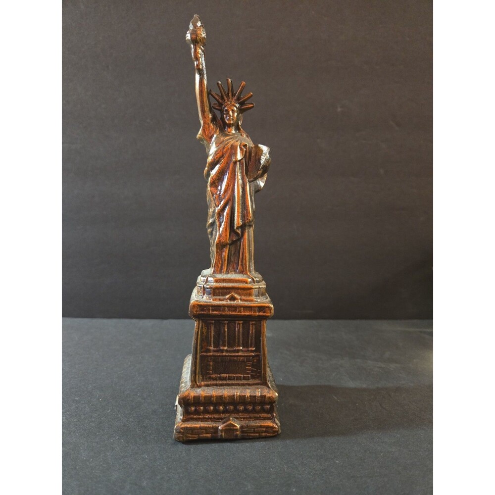 Vintage  Statue of Liberty Metal Souvenir Copper Color New York Lady Liberty